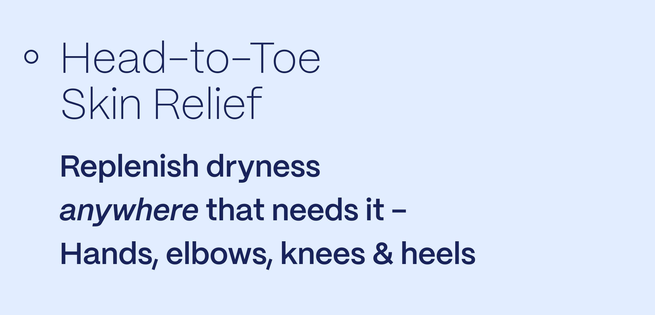 Head-to-Toe Skin Relief