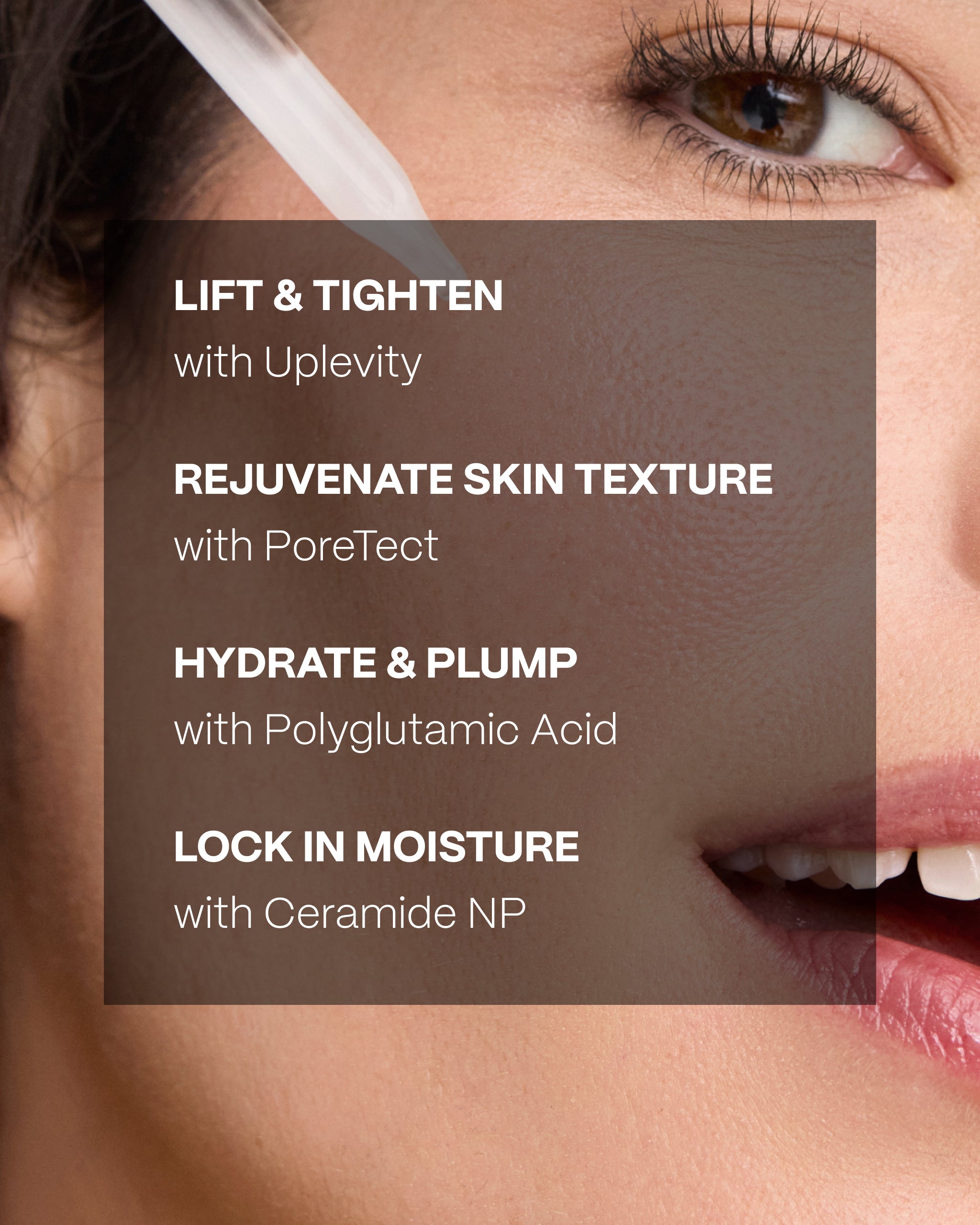 Tighten, rejuvenate, hydrate & plump