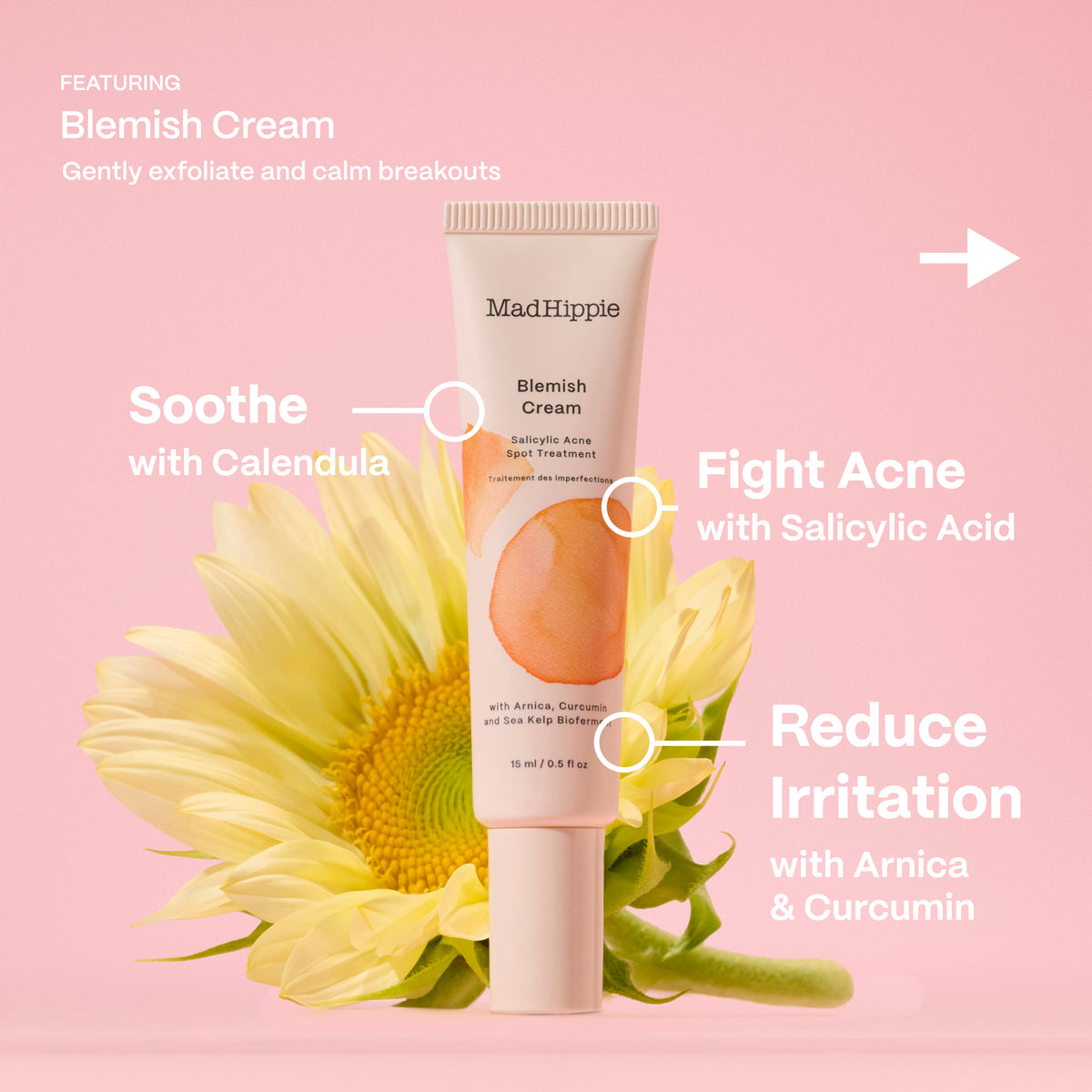 Blemish Cream Calms Breakouts and Exfoliates